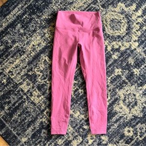 $98 Lululemon Wunder Under High-Rise Tight 25" Full-On Luon in Moss Rose Size 6